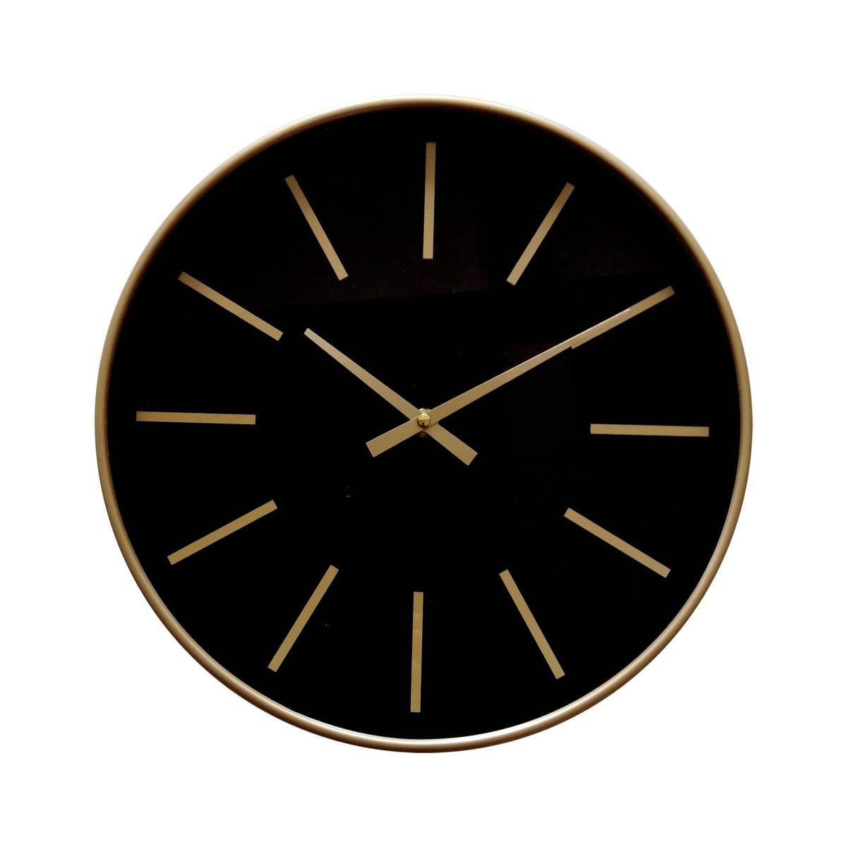 Horloge 30,5x30,5x4cm noir, EMDE
