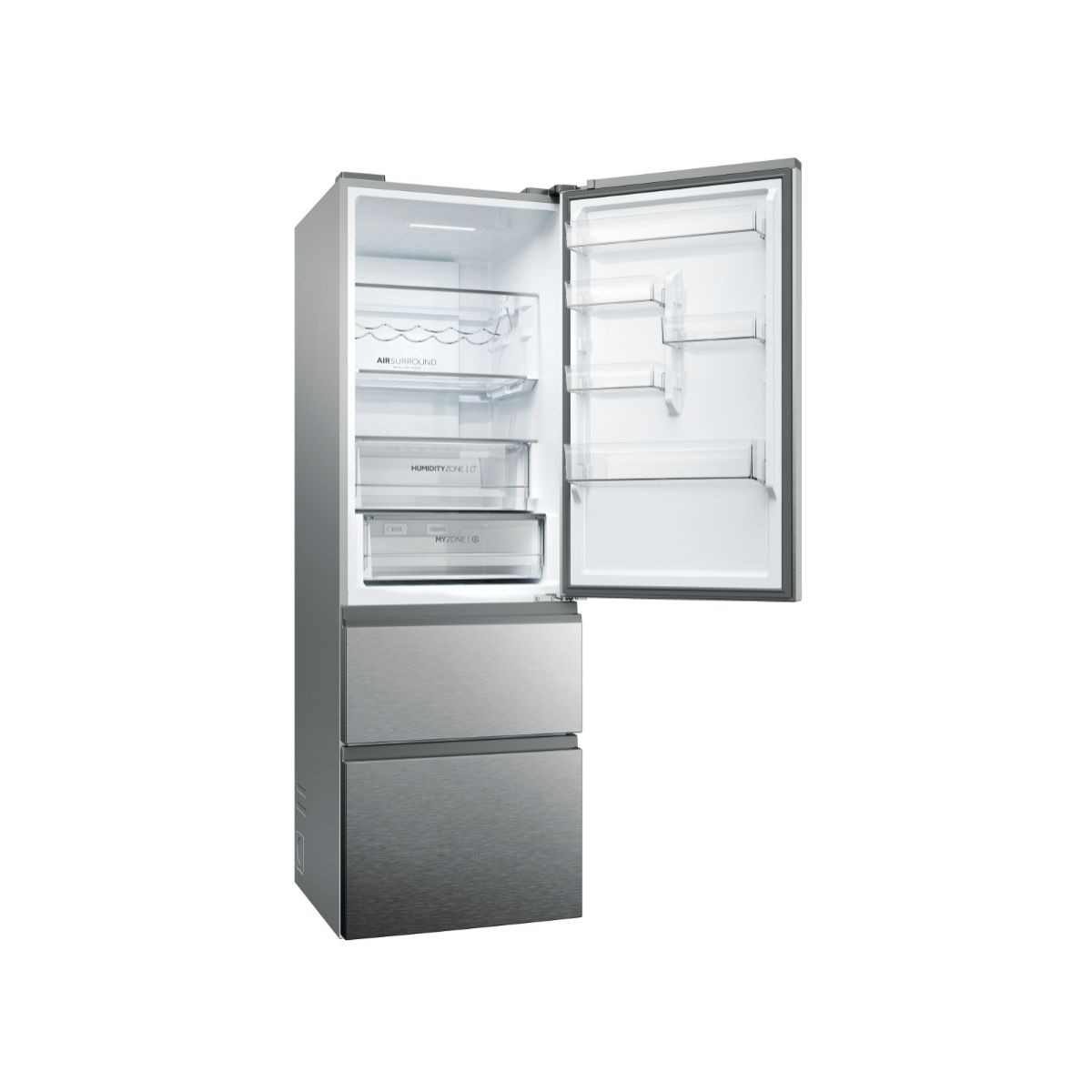 Réfrigérateur combiné HTW5618CNMG couleur unique, HAIER