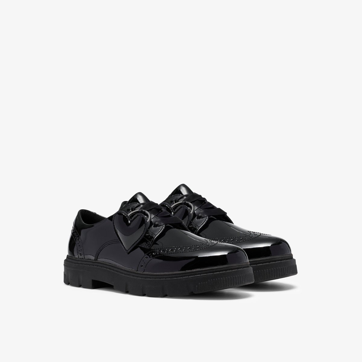 Derbies Cuir Coupe Extra Large LORCAM LACE Y noir, CLARKS