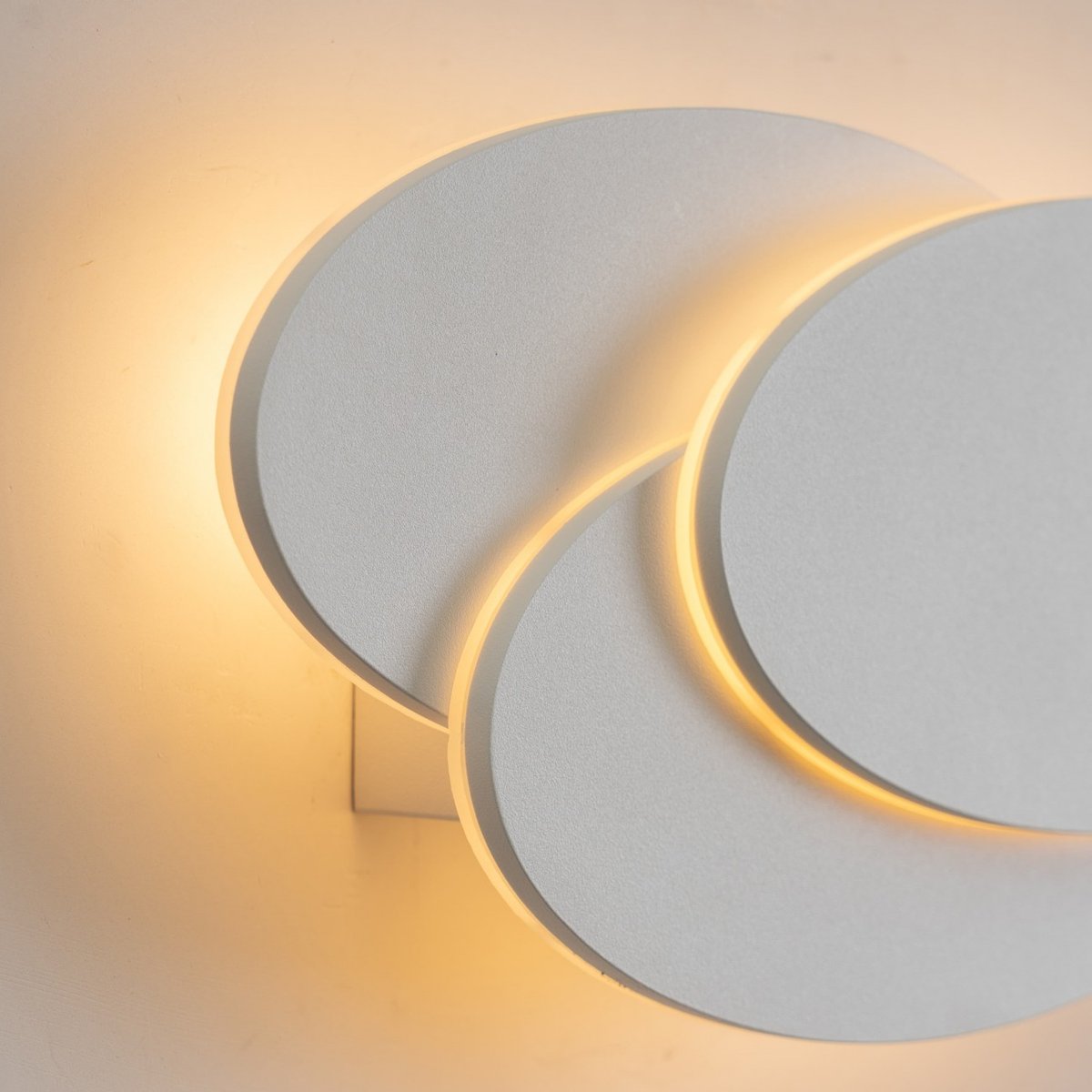 Applique LED triple ovale murale - TRIPLE LUNAR blanc, KOSILUM