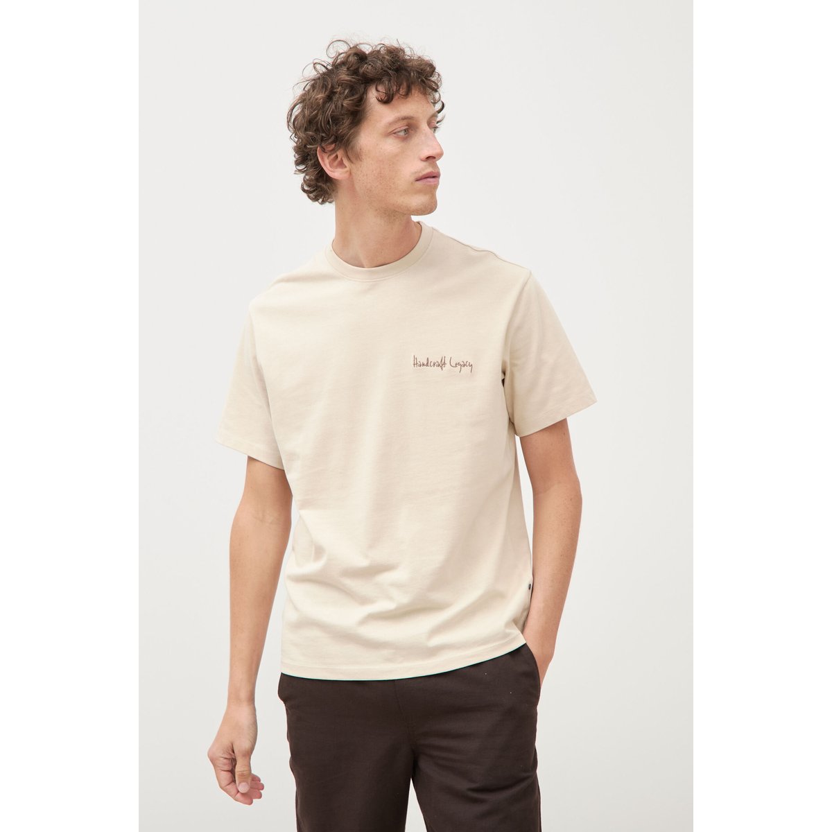 T-shirt en coton sable, BONOBO