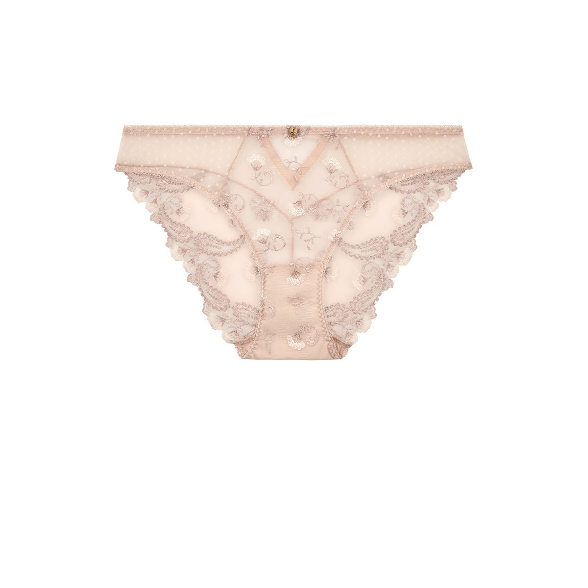 Culotte italienne Velvet Memories beige, AUBADE