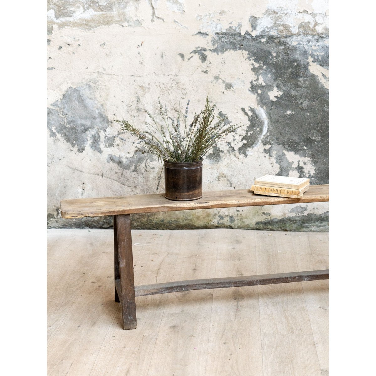 Banc en bois Antoine N°542 - Bon état bois clair, DEBONGOUT