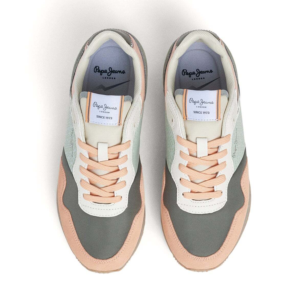 Baskets Combinées orange pêche, PEPE JEANS