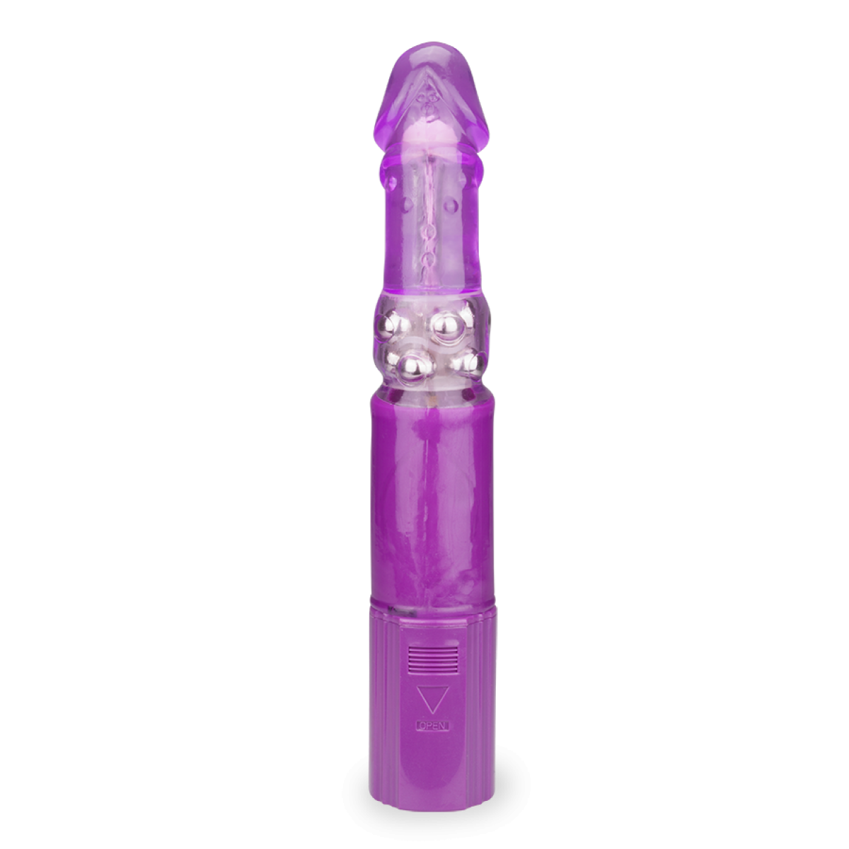Vibromasseur puissant rabbit Magic Beads violet, LOVE AND VIBES