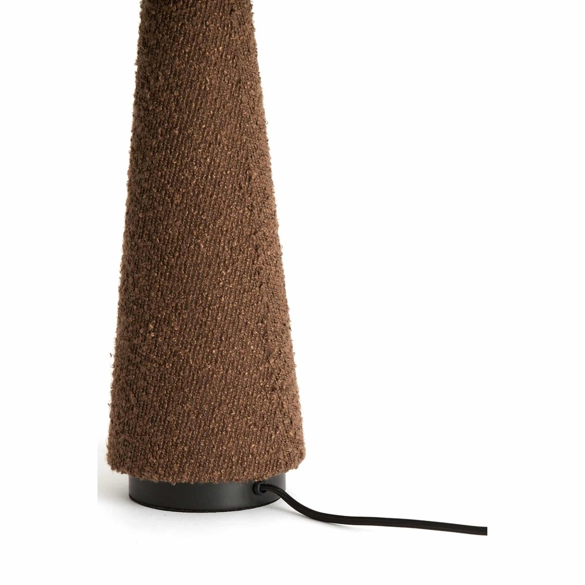 Lampe À Poser Textiles DEVIA marron, LIGHT & LIVING 