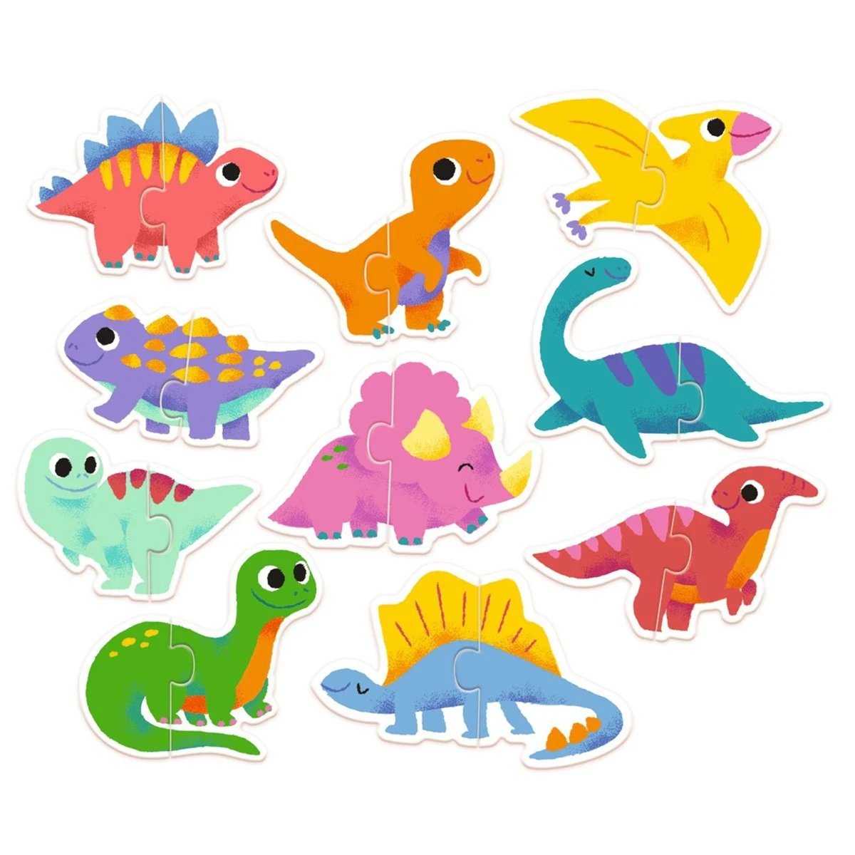 Puzzle duo Dinos multicolore, DJECO