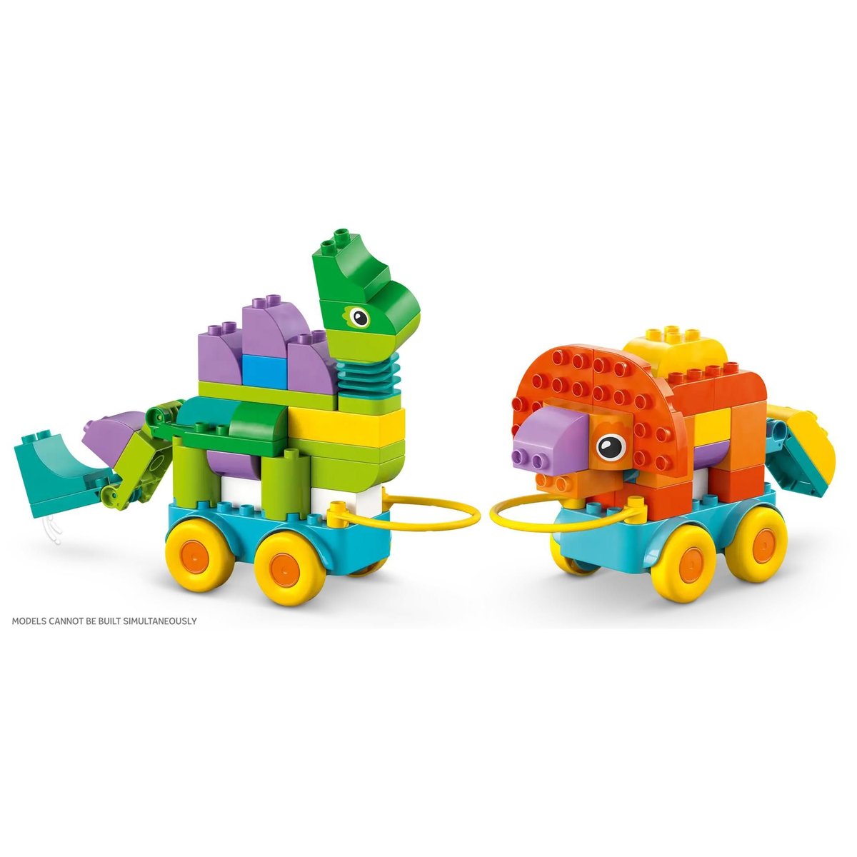LEGO DUPLO - Dinosaures sur Roues 3-en-1 - Set de Construction Créatif pour Tout-Petits couleur unique, LEGO