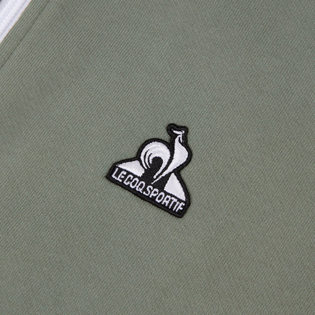 Veste zippée col montant en molleton Contemporain kaki, LE COQ SPORTIF