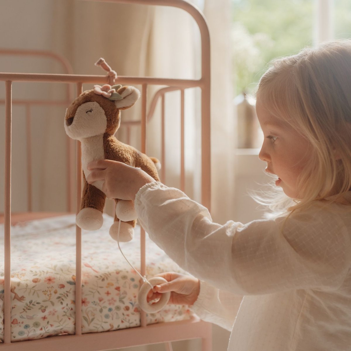 Peluche rose, beige, marron, LITTLE DUTCH