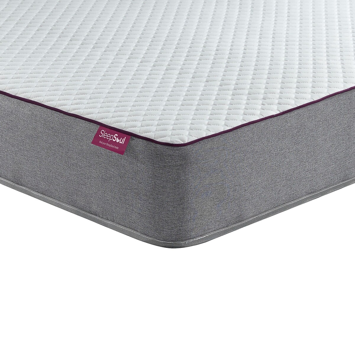 SleepSoul Paradise Pocket Sprung Mattress white/grey, SLEEPSOUL
