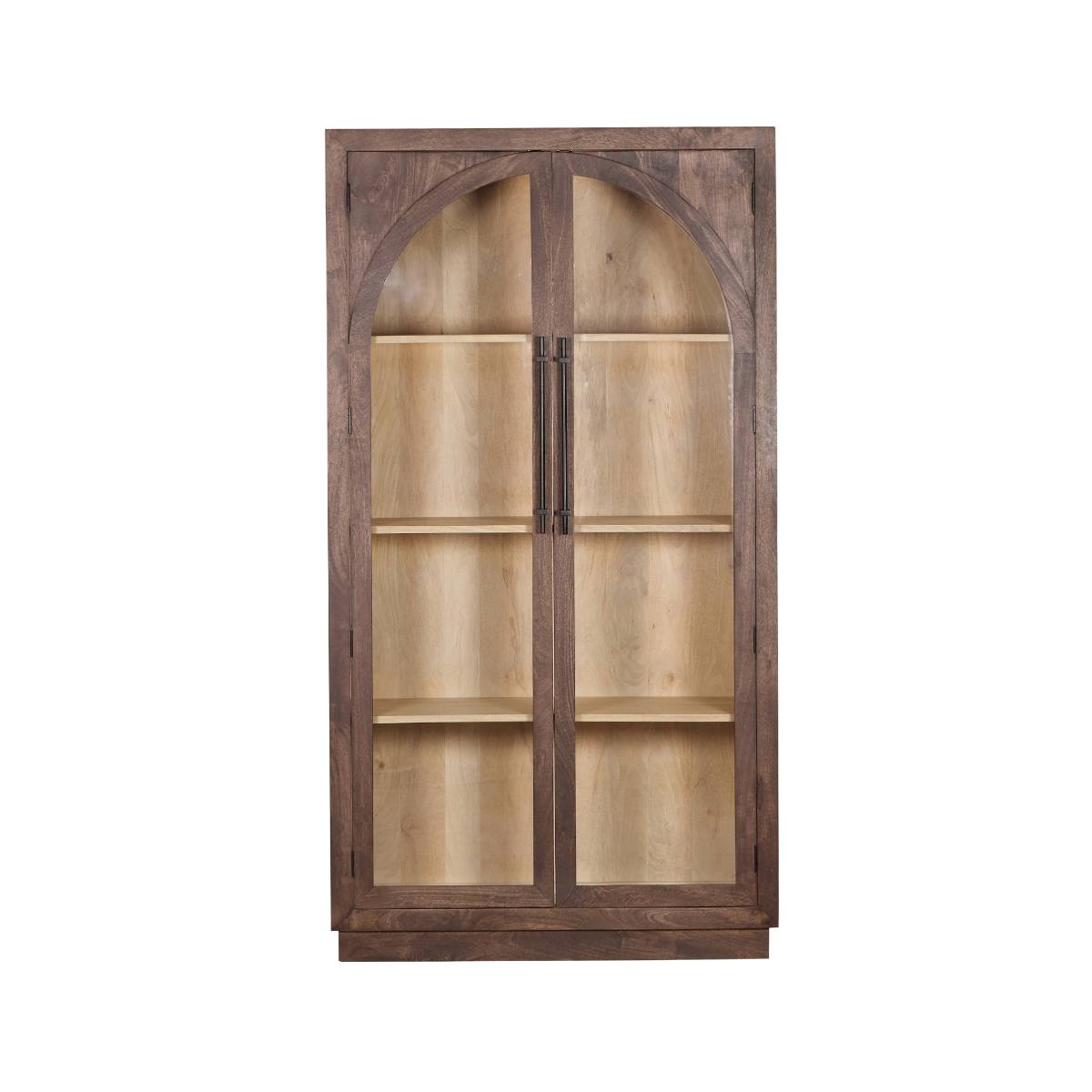 Grande vitrine en bois de manguier NOHEA bois clair, MADE IN MEUBLES