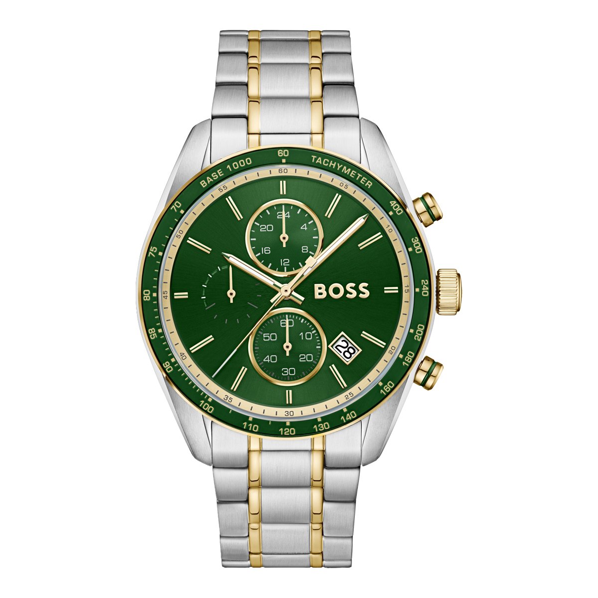 Montre Analogique GRAND PRIX argenté vert argenté, BOSS