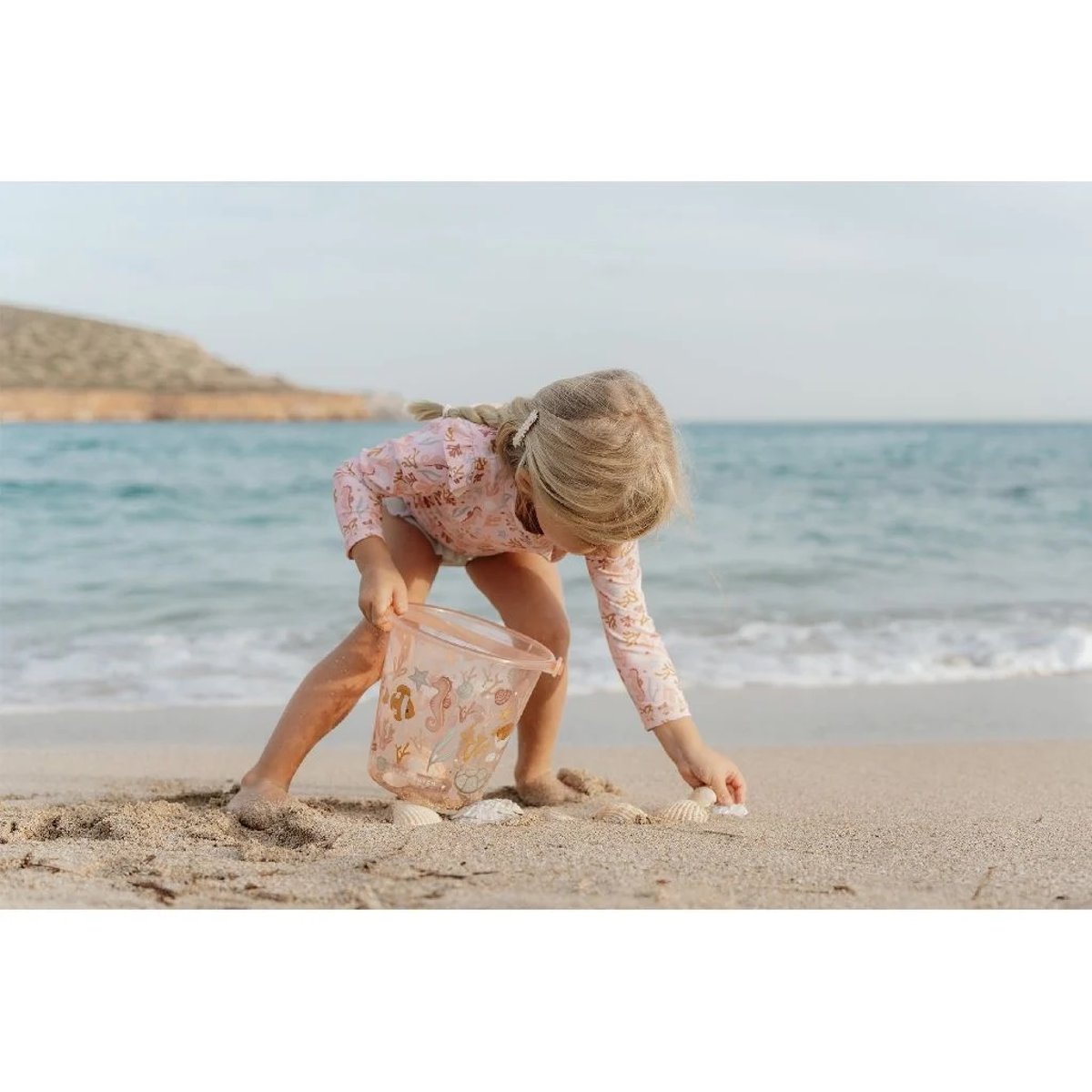 Seau de plage - Ocean Dreams Pink rose, LITTLE DUTCH