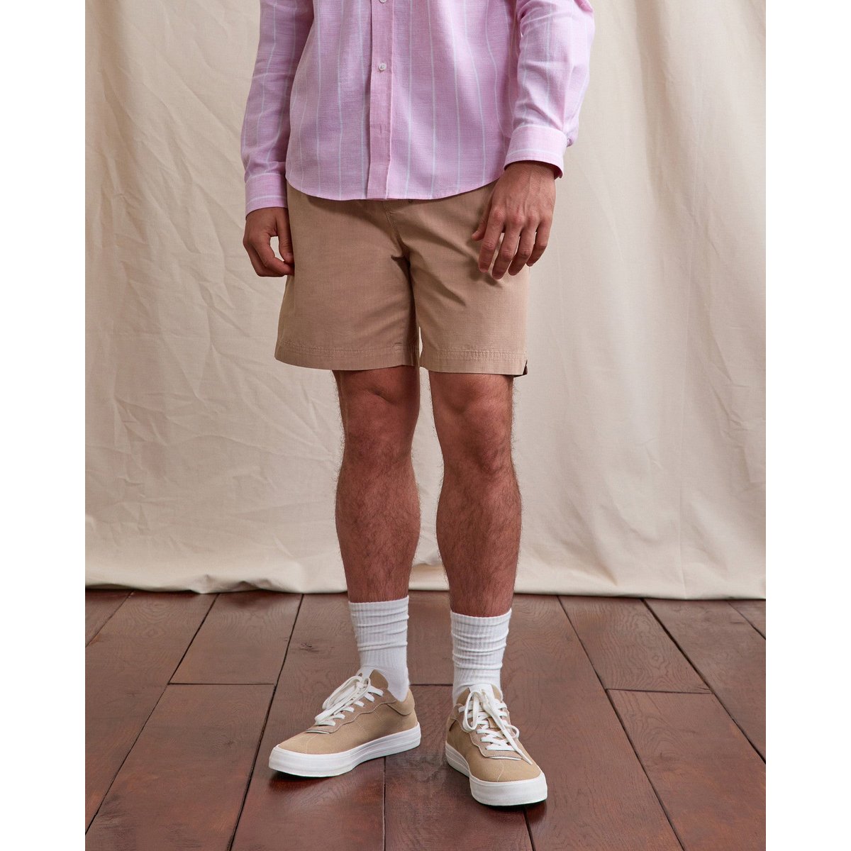 Short élastique MILLY taupe, FAGUO