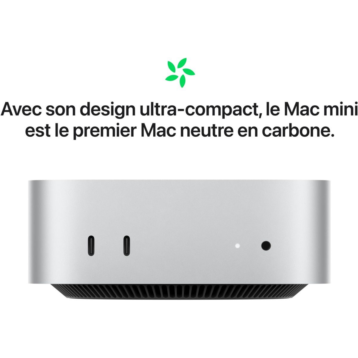 Ordinateur Apple MINI Puce M4 Pro CPU 12 / GPU 16 coeurs Mémoire RAM 24Go Stockage 512Go SSD Argent couleur unique, APPLE