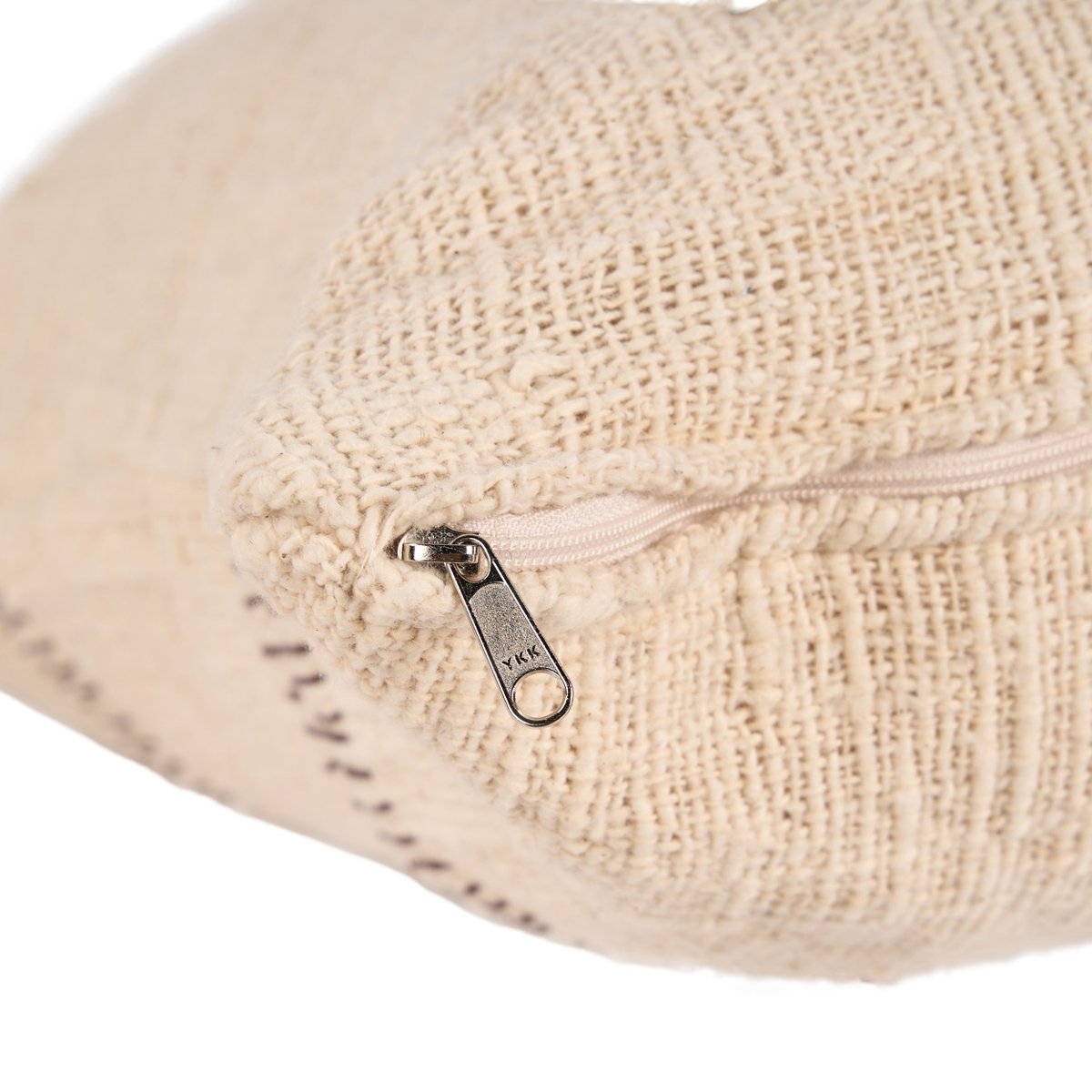 Housse de coussin en coton STONEPATH crème naturelle, BAZAR BIZAR