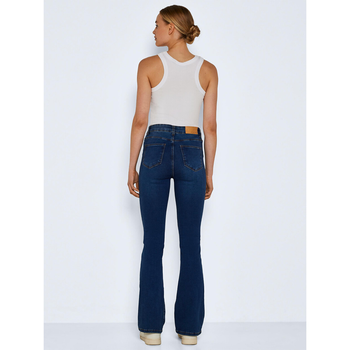 Jean flare, taille haute medium blue, NOISY MAY