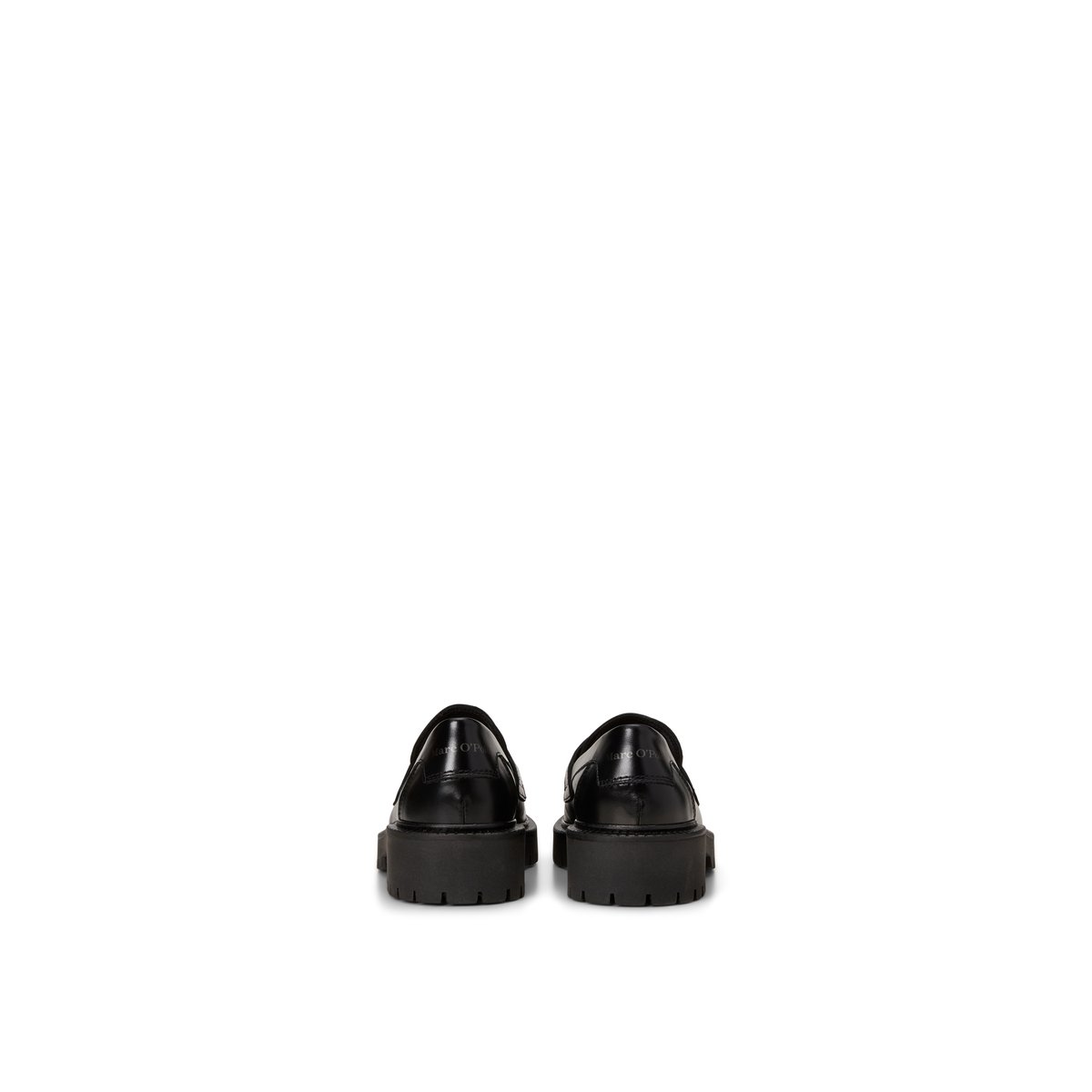 Mocassins penny loafers modèle Phia avec une semelle extérieure profilée et robuste noir, MARC O'POLO