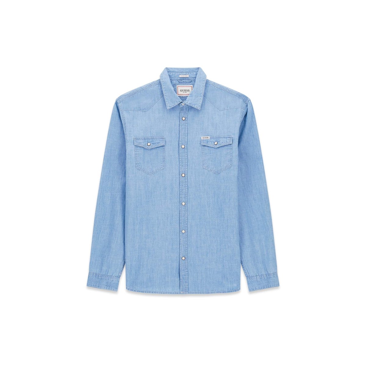 Chemise En Denim bleu clair, GUESS