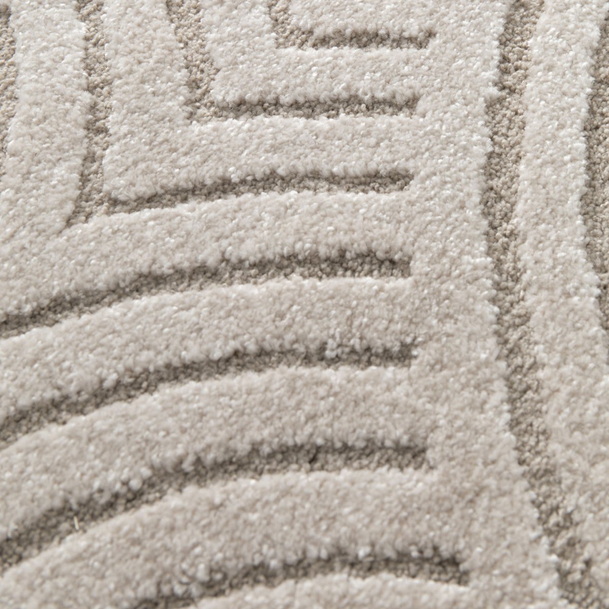 Tapis contemporain à motif géométrique- ESTEBAN beige, DRAWER