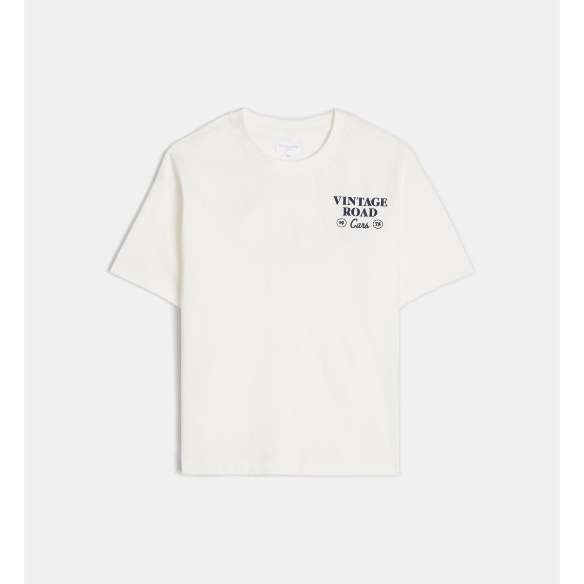 T-shirt taurent coton bio écru, CADET ROUSSELLE