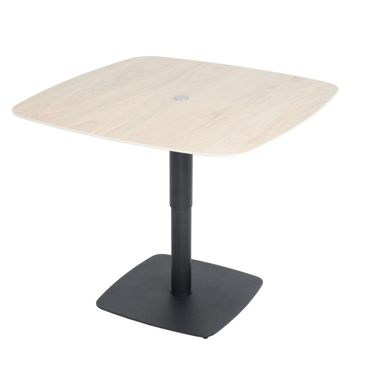 Table carrée en céramique réglable en hauteur LUGANO décor chêne, PIER IMPORT
