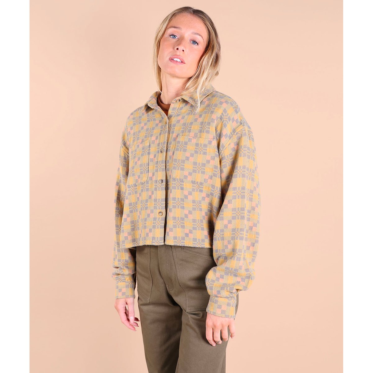 Chemise courte AOP TILE multicolore, OXBOW