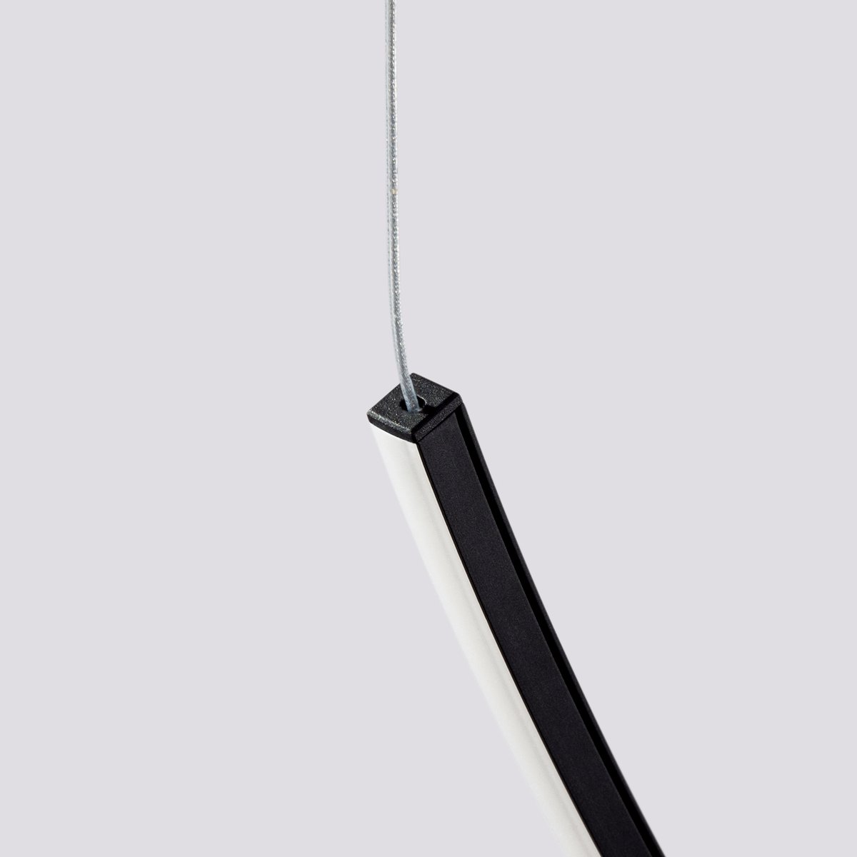 Lustre Aluminium Noir LED 3 Alvar noir, EDEN