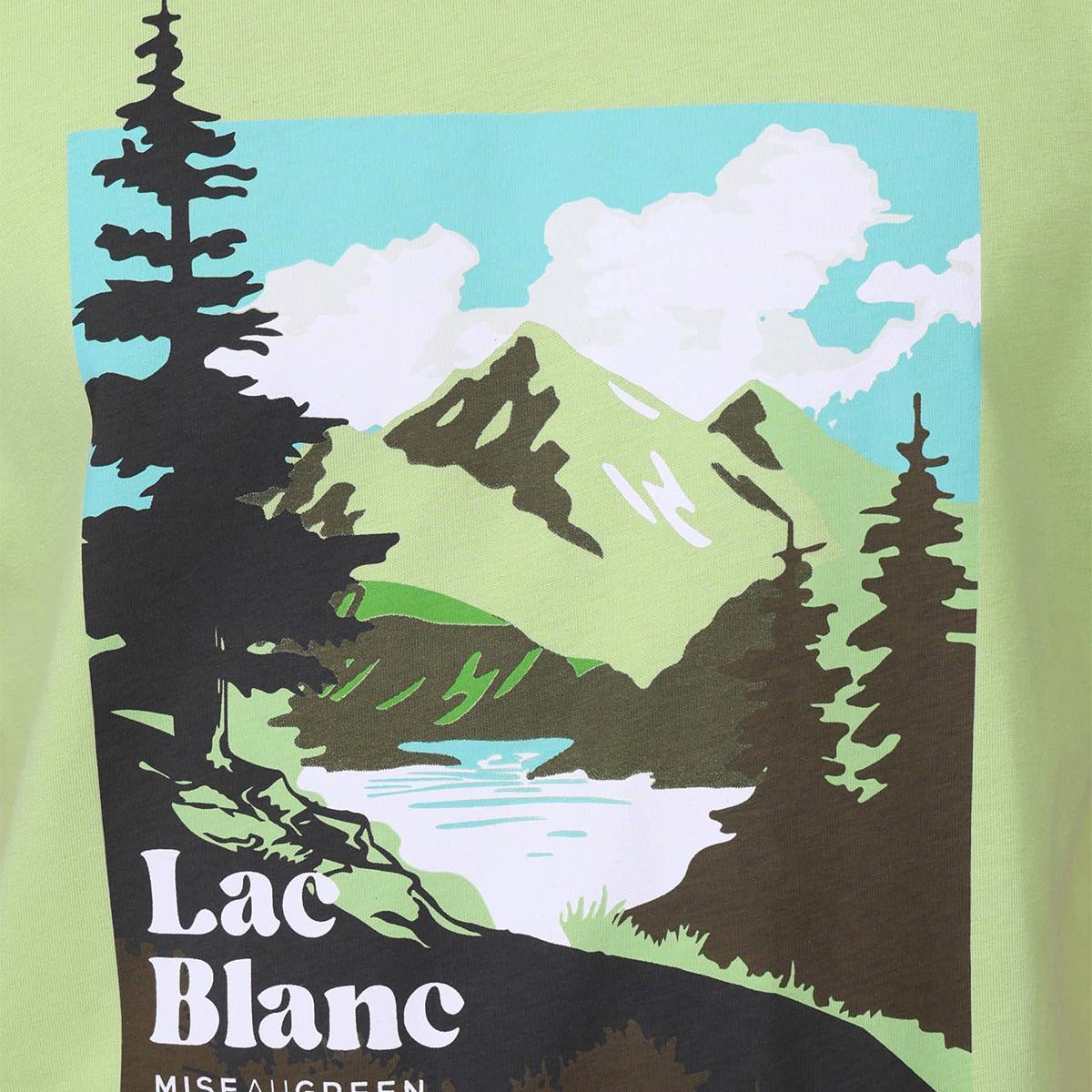 T-shirt Lac Blanc vert clair, MISE AU GREEN