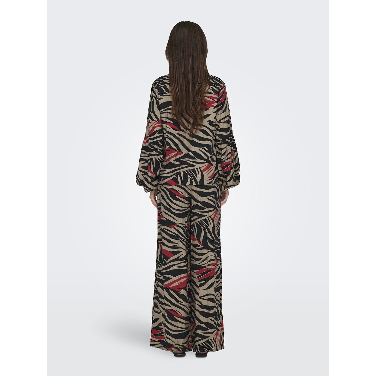 Pantaloni larghi con motivi fantasia, JDY