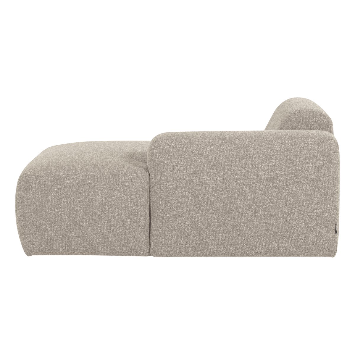 Élément chaise longue droit en bouclé MOJO BASE beige, WOOOD
