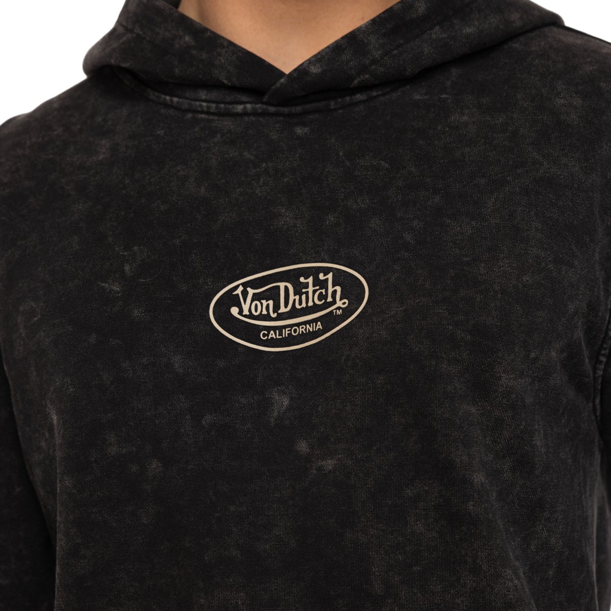 Sweat à capuche Mattia noir/gris foncé, VON DUTCH