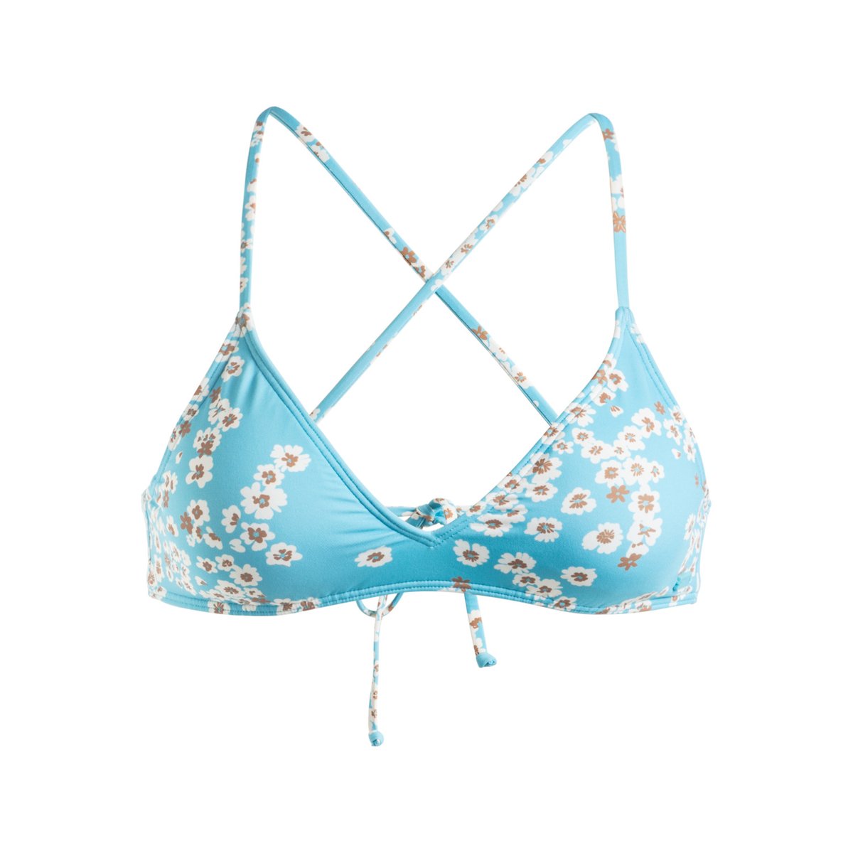 Haut de maillot de bain bikini coupe Tri PRINTED BEACH CLASSICS. bleu maui blue margarita, ROXY