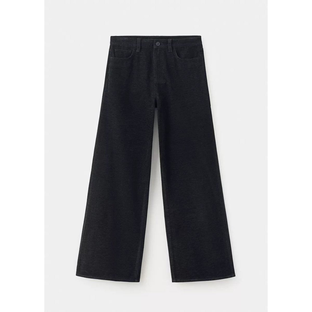 Jean wide leg noir, MANGO TEEN