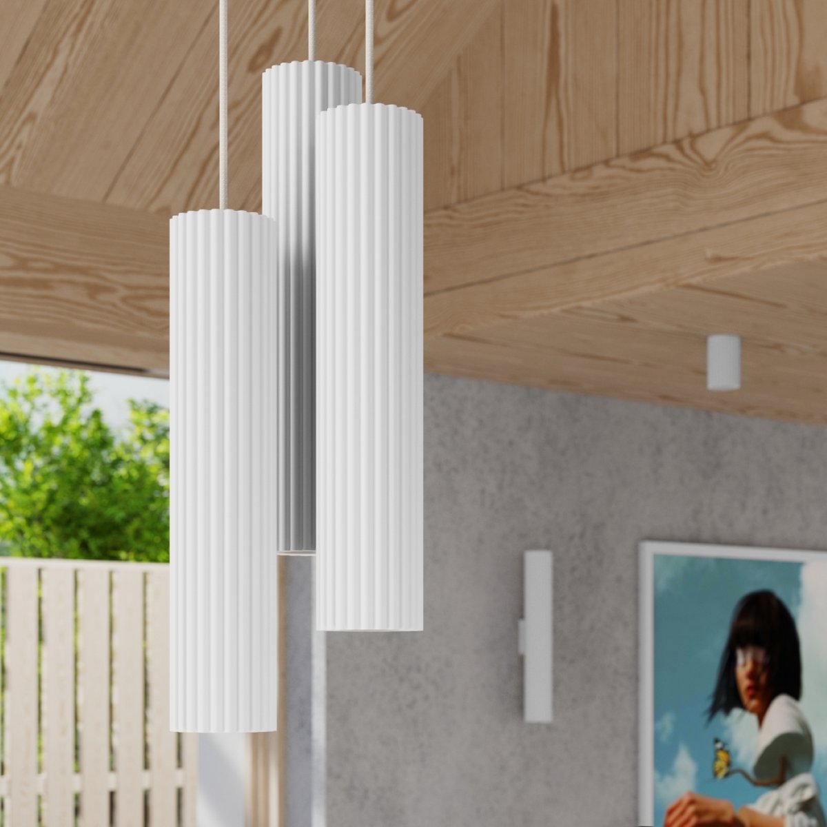 Applique Aluminium Blanc GU10 2 Karbon 30 blanc, EDEN