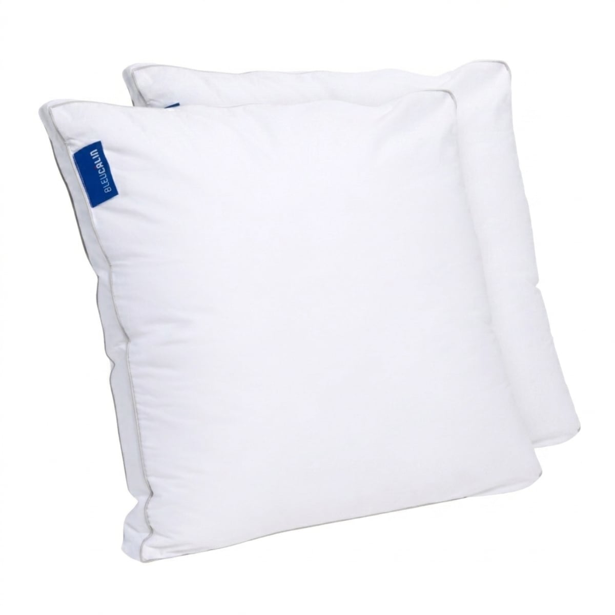 Lot de 2 oreillers ultra moelleux volume Premium 65x65 cm blanc, BLEU CALIN