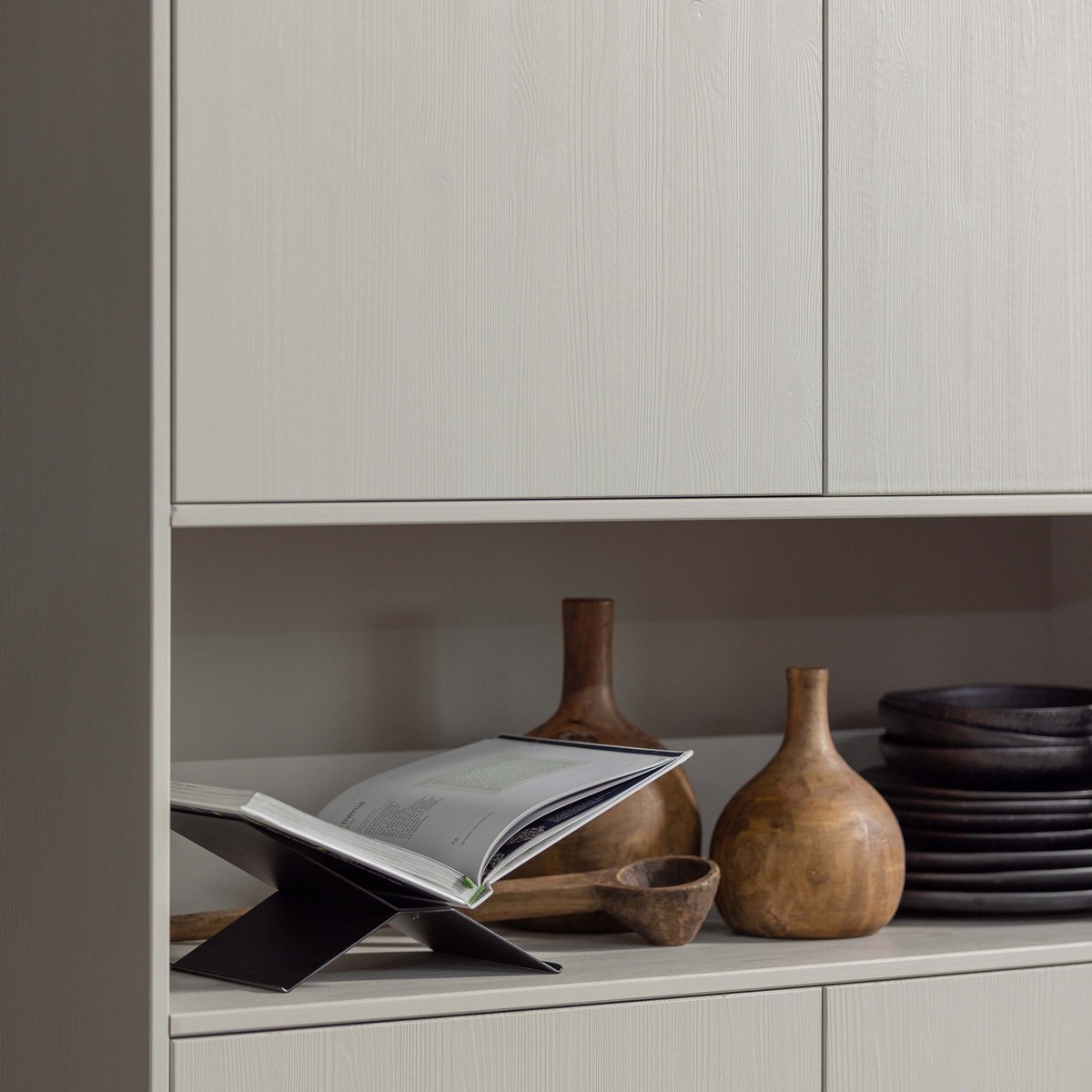 Armoire de rangement en pin FINCA gris, WOOOD