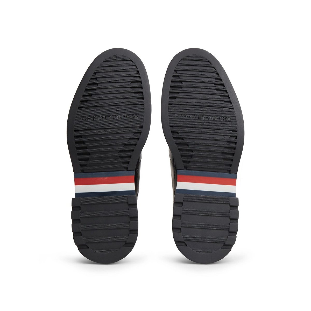 Botas chukka em pele preto , TOMMY HILFIGER