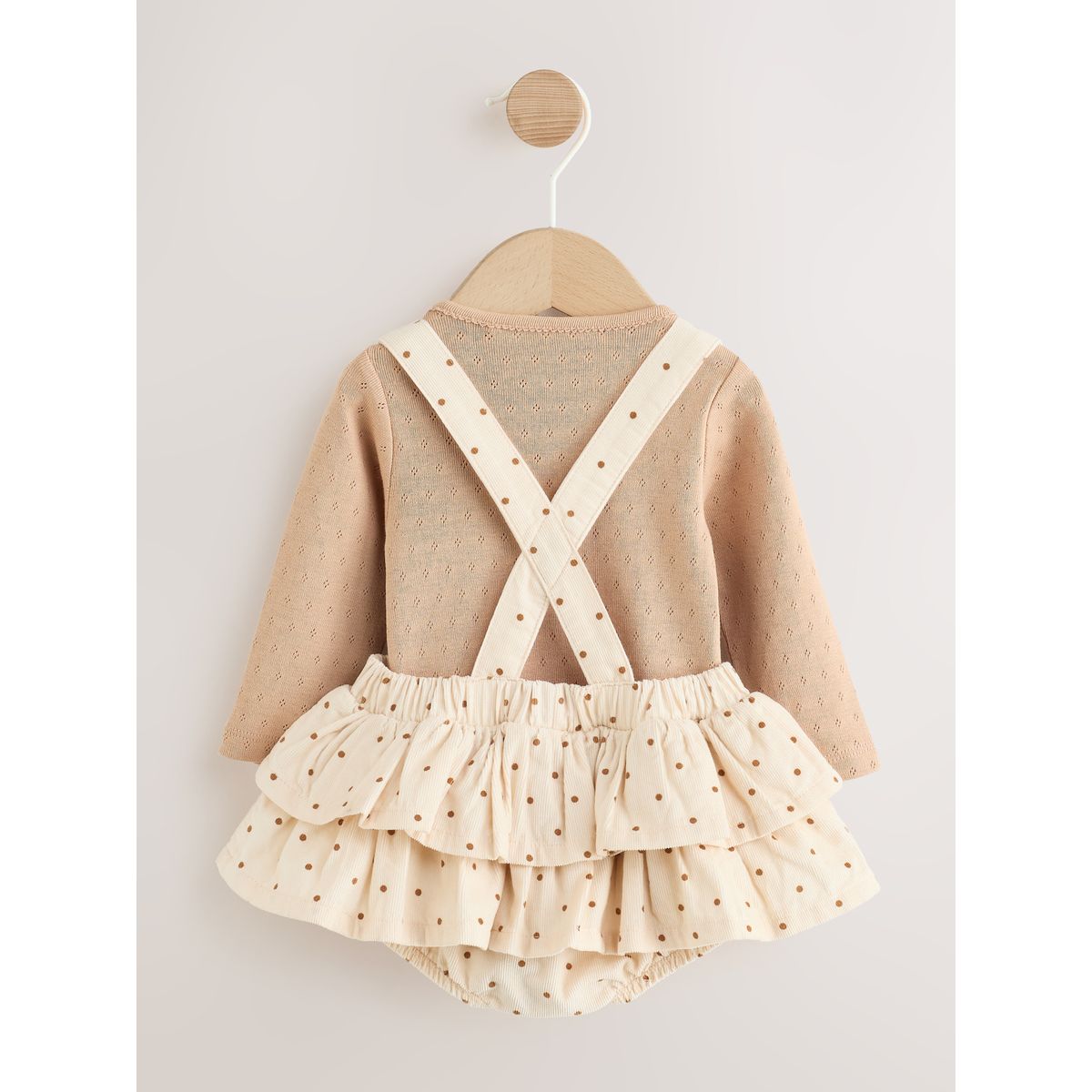 Body, jupe bouffante et collants bébé, 3 pcs tache écru/brun, NEXT