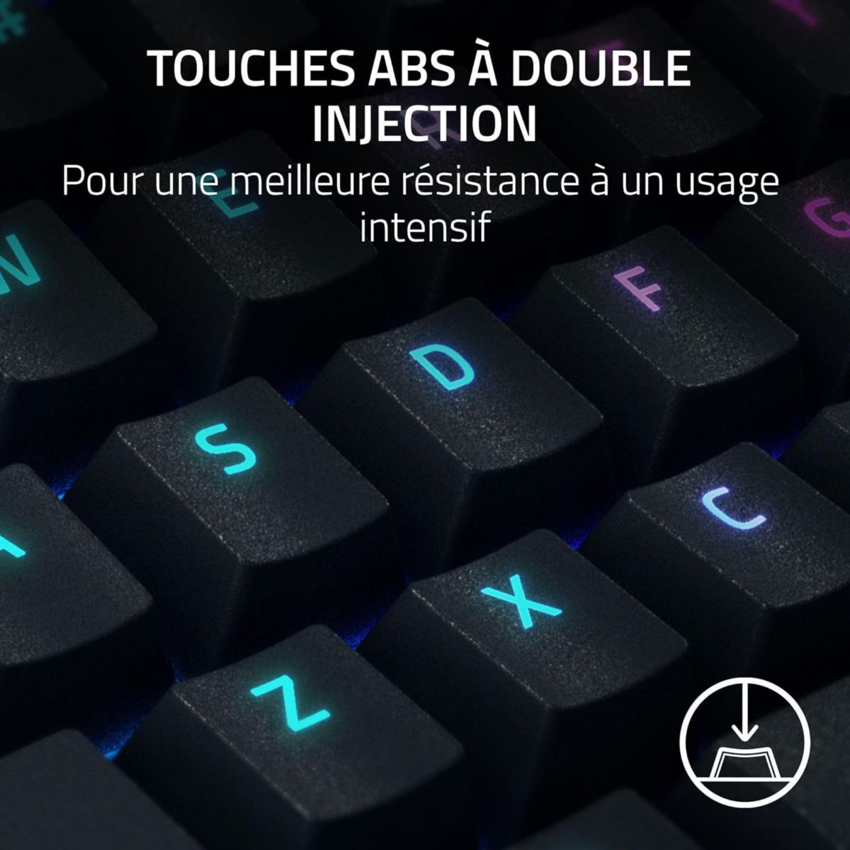 Clavier gamer BLACKWIDOW V4 X SWITCH JAUNE couleur unique, RAZER