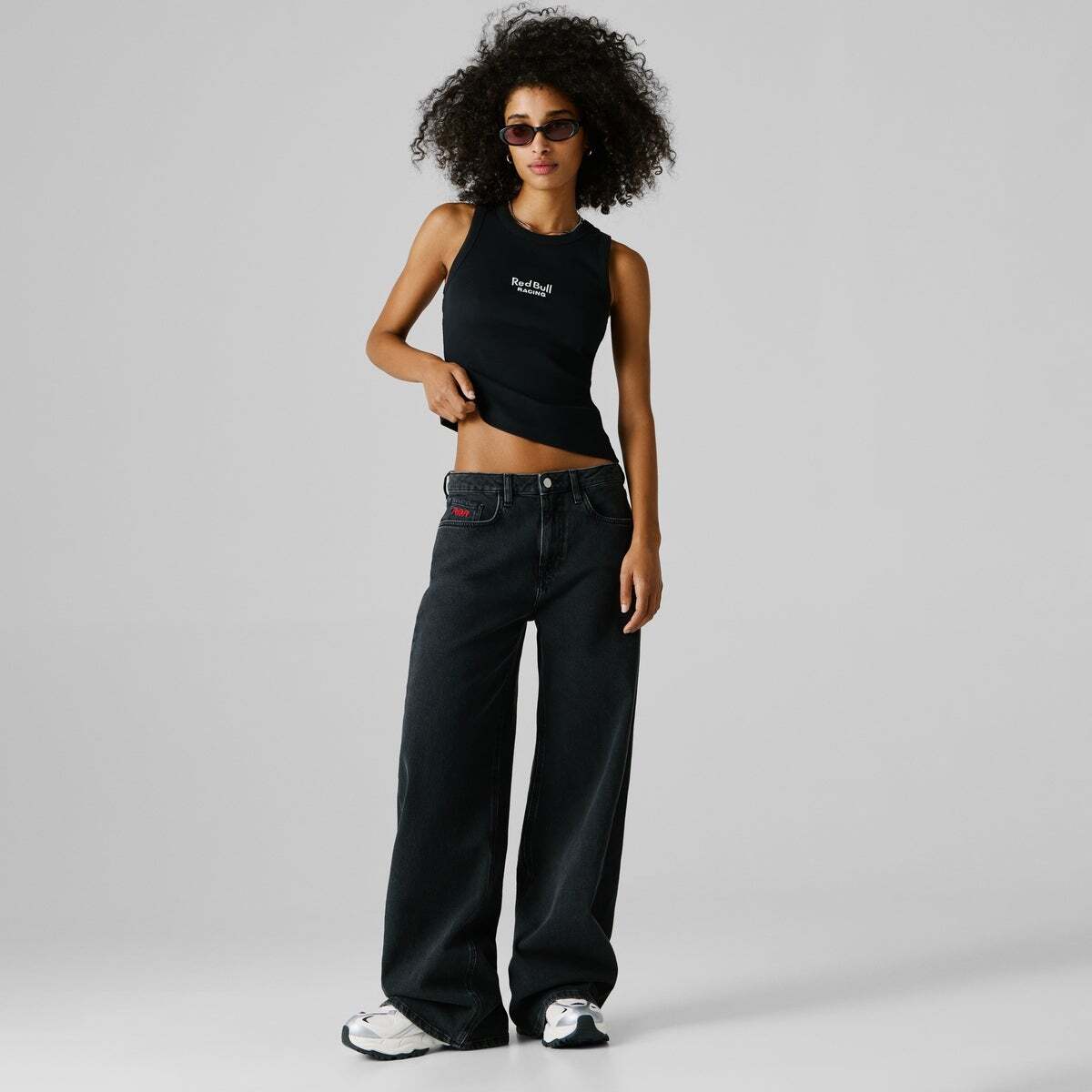 Jean Coupe Large, Taille Moyenne gris antracite, PEPE JEANS