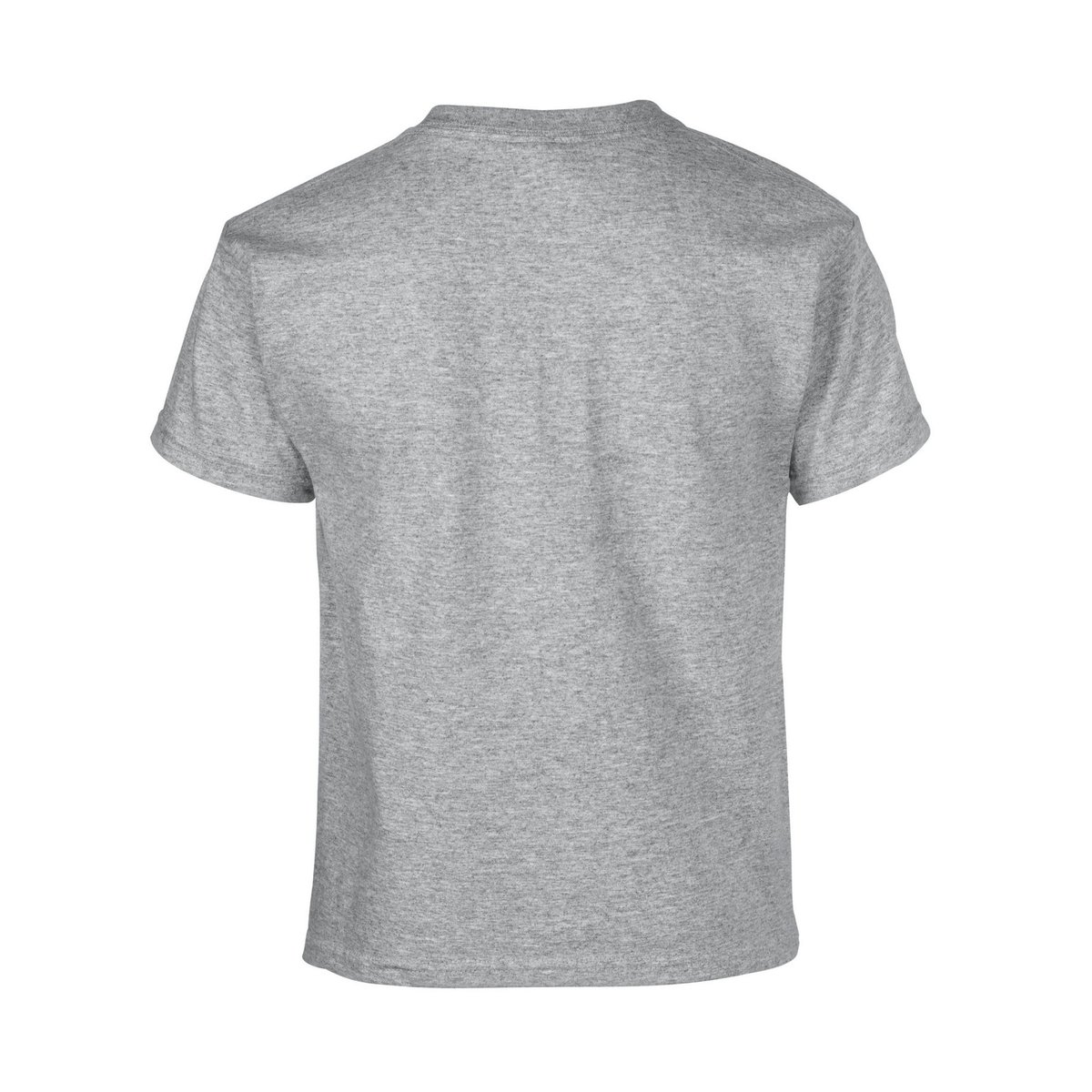 T-shirt uni manches courtes HEAVY COTTON gris chiné, GILDAN
