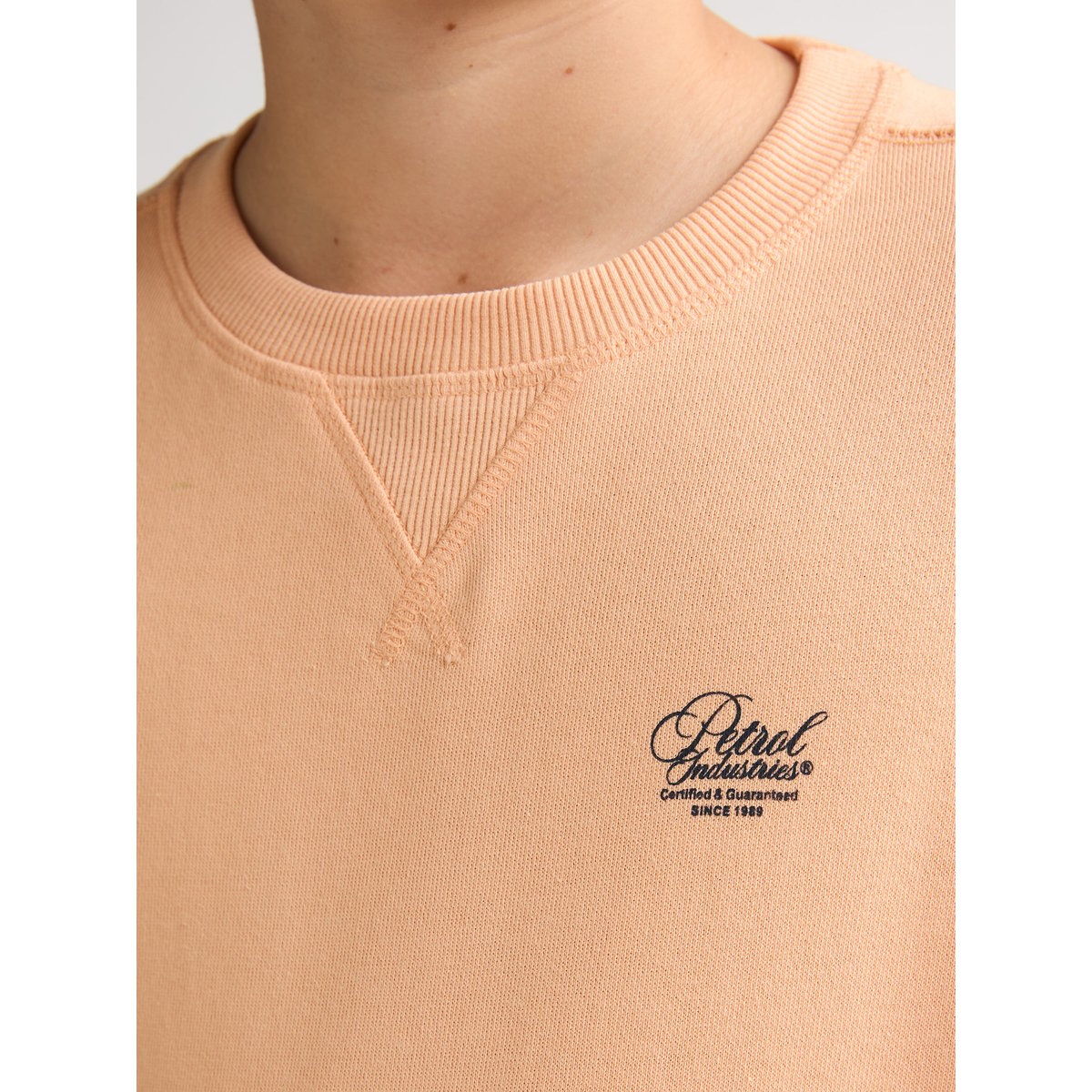 Sweat à col rond imprimé ocotillo orange tropical orange, PETROL INDUSTRIES