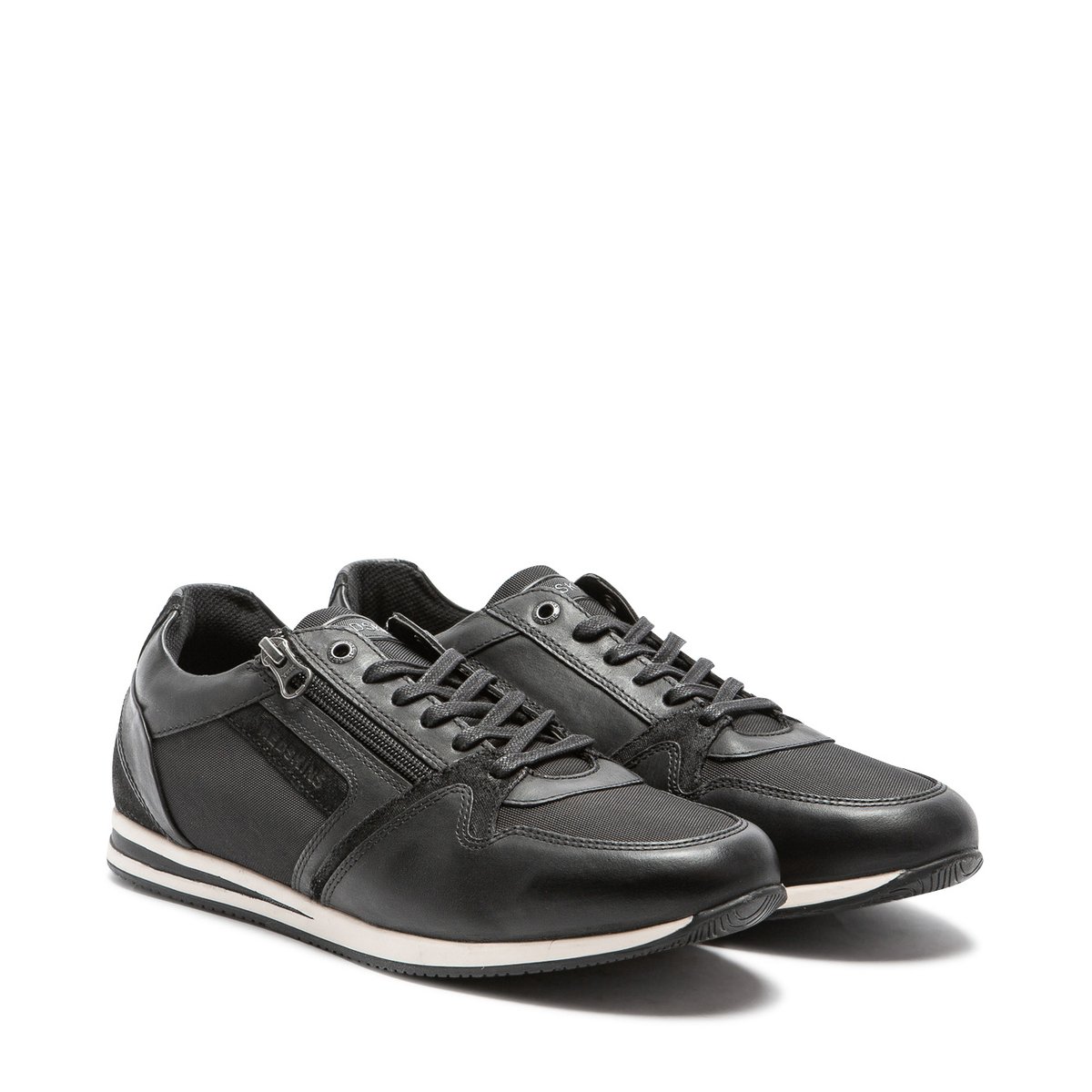 Baskets cuir LUCIDE 2 noir, REDSKINS