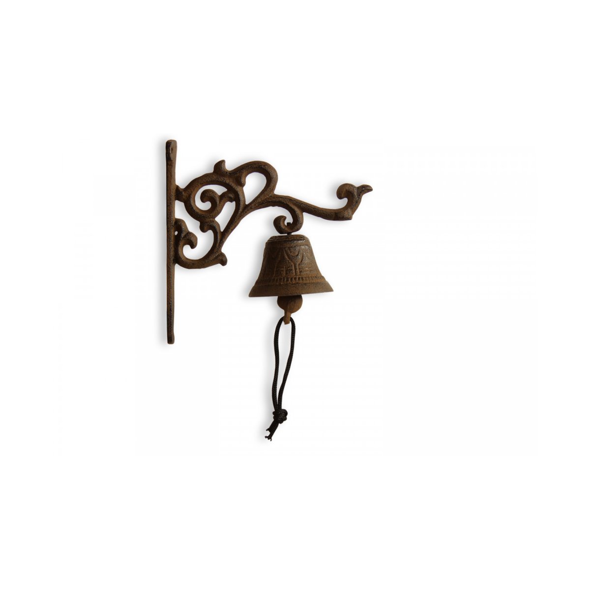 Cloche Fonte Marron 18x7.5x17.5cm marron, DECORATION D’AUTREFOIS
