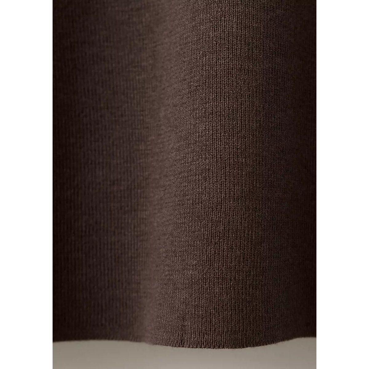 Polo mélange coton maille fine marron, MANGO MAN