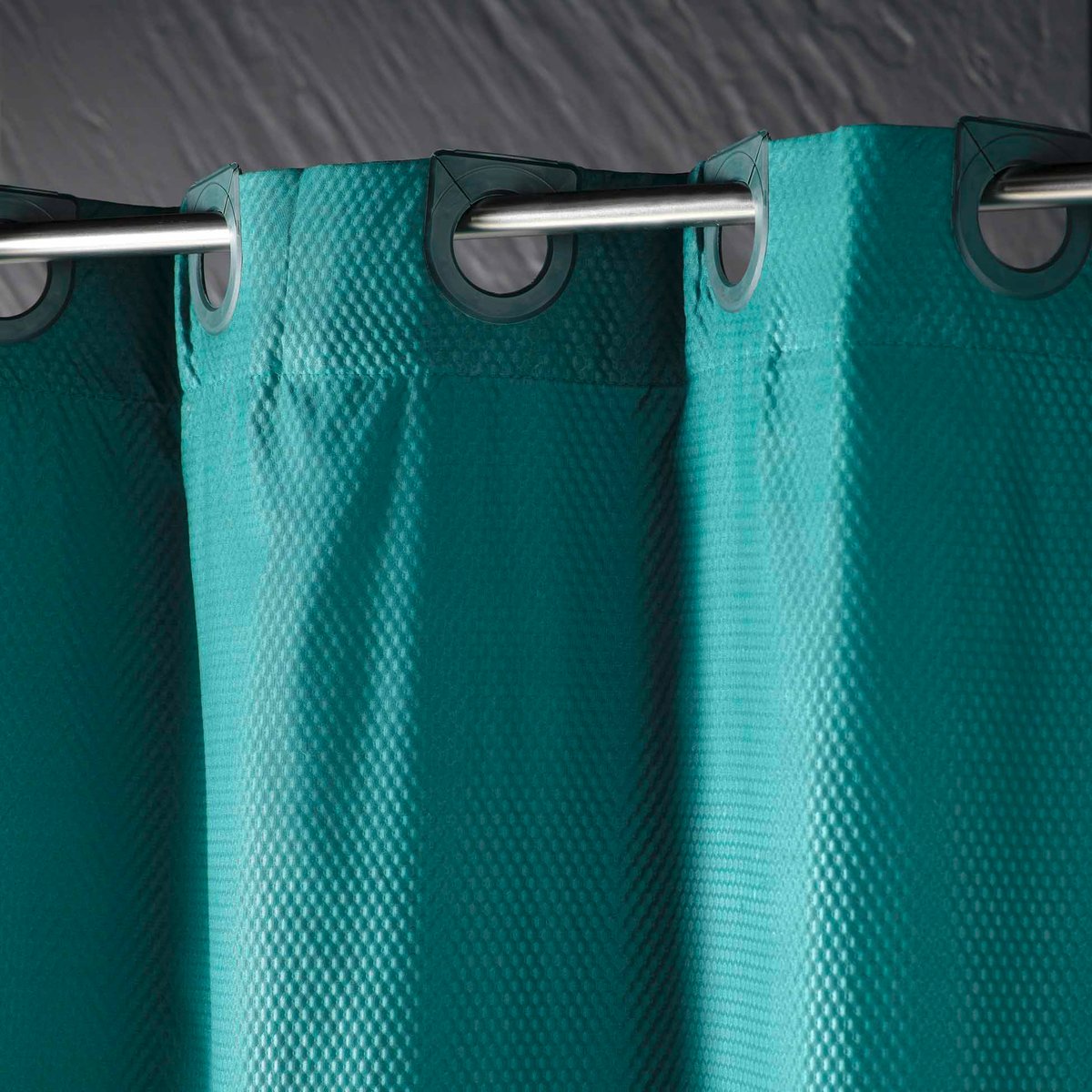 Rideau de douche clipsable 180 x 200 cm Dotty emeraude emeraude, EDEN