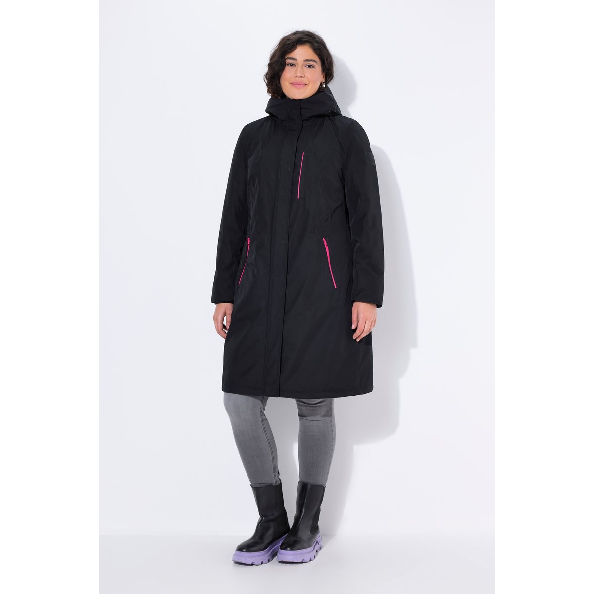 Manteau technique HYPRAR, imperméable noir, ULLA POPKEN
