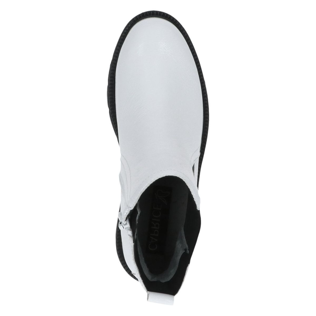 Bottine talon bloc blanc / rose, CAPRICE